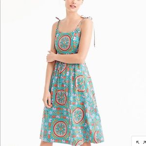 Drake's® for J.Crew tie-shoulder dress